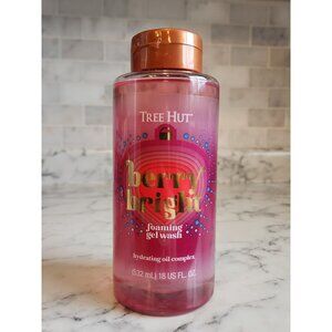 Tree Hut Berry Bright Foaming Gel Wash Hydrating Oil Complex 18 Oz